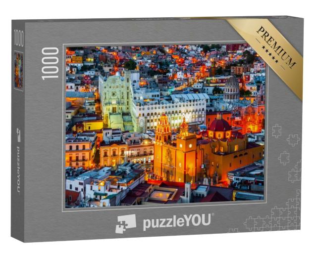Puzzle 1000 Teile „Guanajuato bei Nacht, Mexiko“