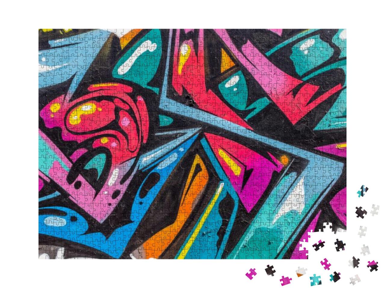 Puzzle 1000 Teile „Straßenkunst Graffiti“