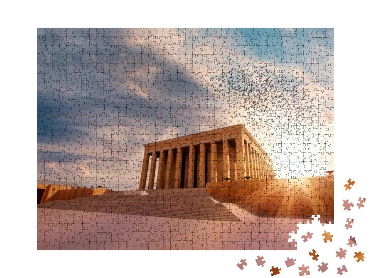 Puzzle 1000 Teile „Faszinierendes Mausoleum von Atatürk, Ankara, Türkei“