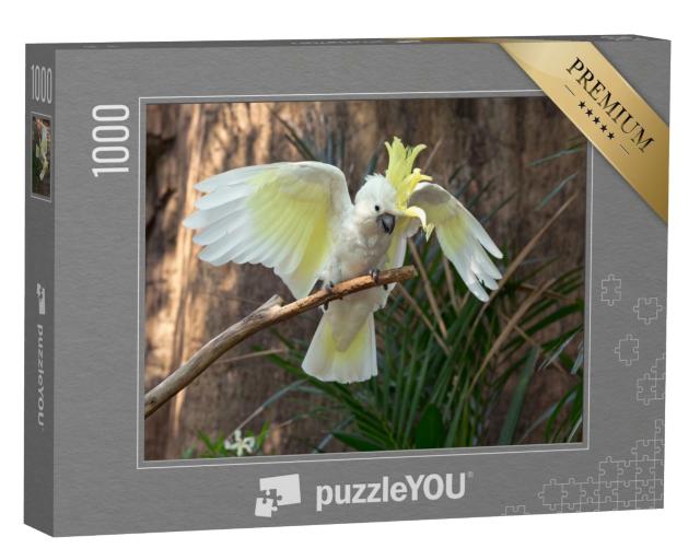 Puzzle 1000 Teile „Kakadu im Zoo“