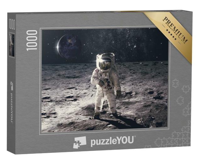 Puzzle 1000 Teile „Ein Astronaut mit Weltraumhintergrund“