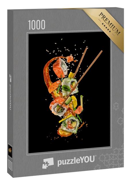 Puzzle 1000 Teile „Sushi-Stücke mit Fisch und Avocado“