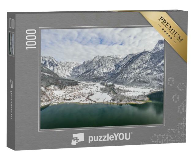 Puzzle 1000 Teile „Hallstatt im Winter, Österreich“