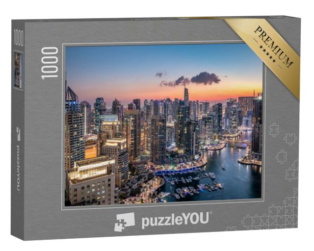Puzzle 1000 Teile „Wolkenkratzer der modernen Skyline von Dubai“