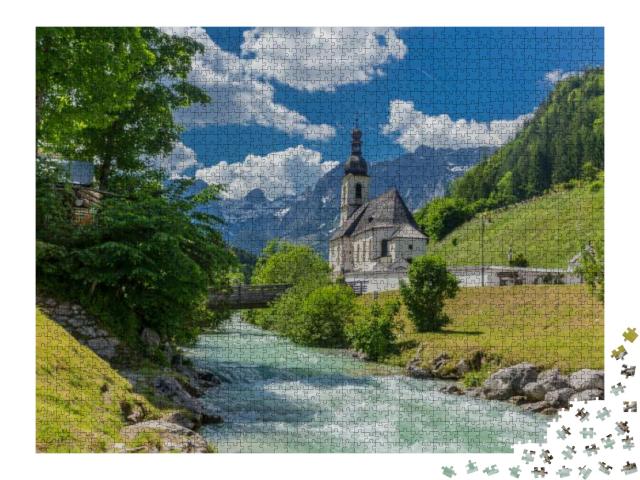 Puzzle 2000 Teile „Berchtesgadener Voralpenlandes: Ramsau und Umgebung“