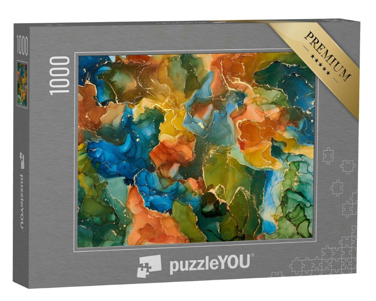 Puzzle 1000 Teile „Abstrakte Landschaftsmalerei“