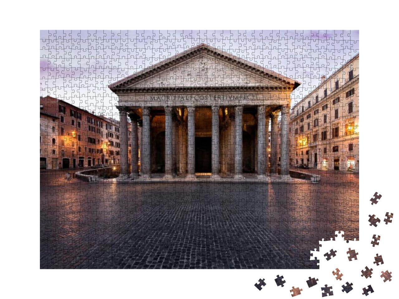 Puzzle 1000 Teile „Antikes Wahrzeichen von Rom ist das Pantheon“