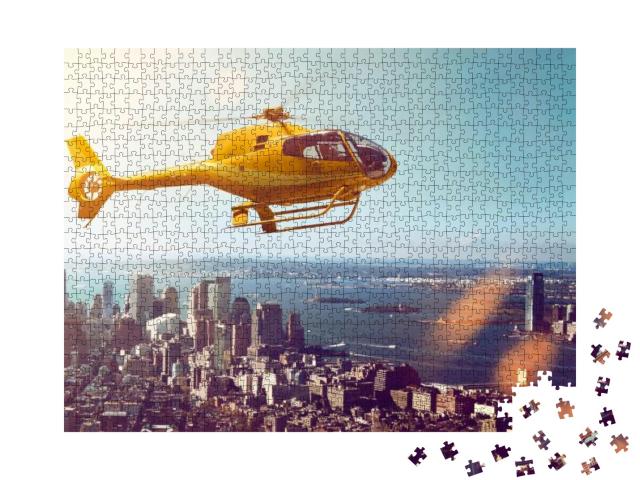 Puzzle 1000 Teile „Hubschrauberflug“