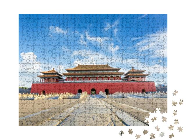 Puzzle 1000 Teile „Die alten Königspaläste der Verbotenen Stadt, Peking, China“