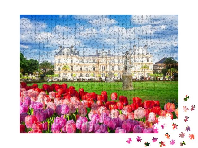 Puzzle 1000 Teile „Paris: Panorama vom Luxemburgischen Garten“