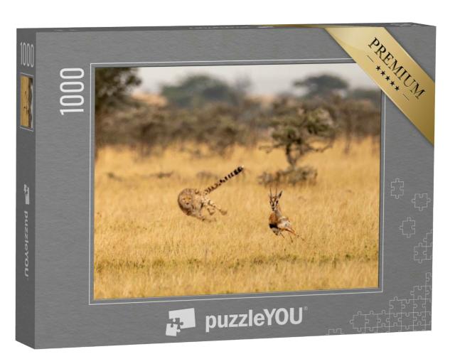 Puzzle 1000 Teile „Gepard auf der Jagd“