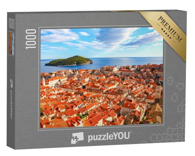 Puzzle 1000 Teile „Altstadt der Stadt Dubrovnik an der Adria, Kroatien“