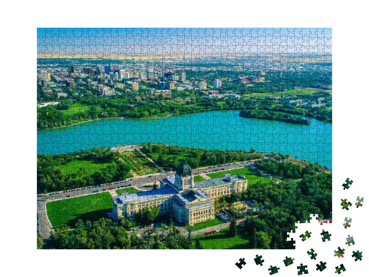 Puzzle 1000 Teile „Wunderschöne Stadt Regina in der Provinz Saskatchewan, Kanada“