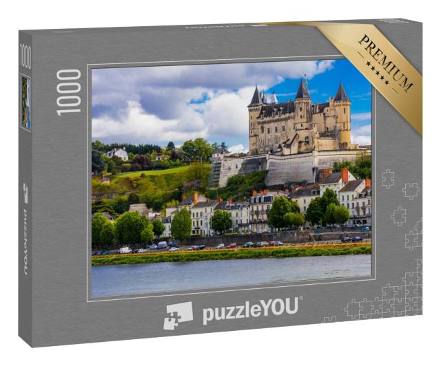 Puzzle 1000 Teile „Mittelalterliches Schloss in Saumur, Loire-Tal, Frankreich“