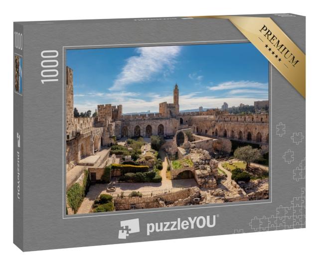 Puzzle 1000 Teile „Davidsturm in der Altstadt von Jerusalem“