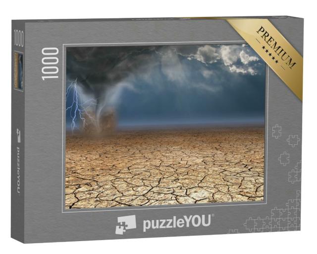 Puzzle 1000 Teile „Windhose in der Wüste“