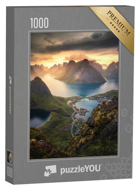 Puzzle 1000 Teile „Weites Gebiet Reinebringen in Norwegen“