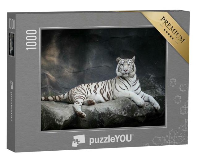 Puzzle 1000 Teile „Weißer Tiger “