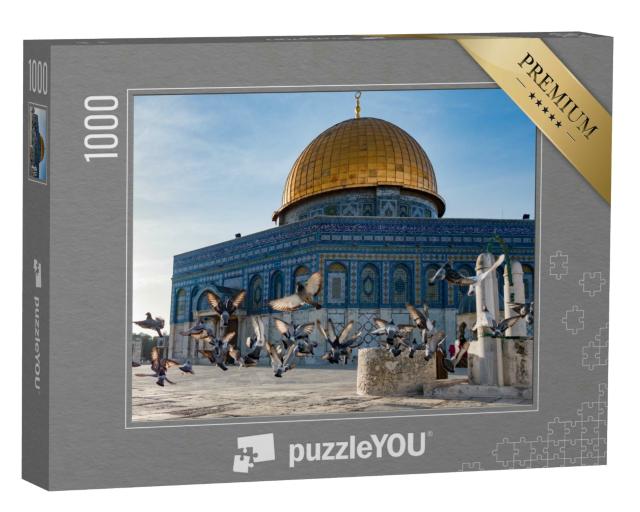 Puzzle 1000 Teile „Felsendom: Altstadt von Jerusalem, Israel“