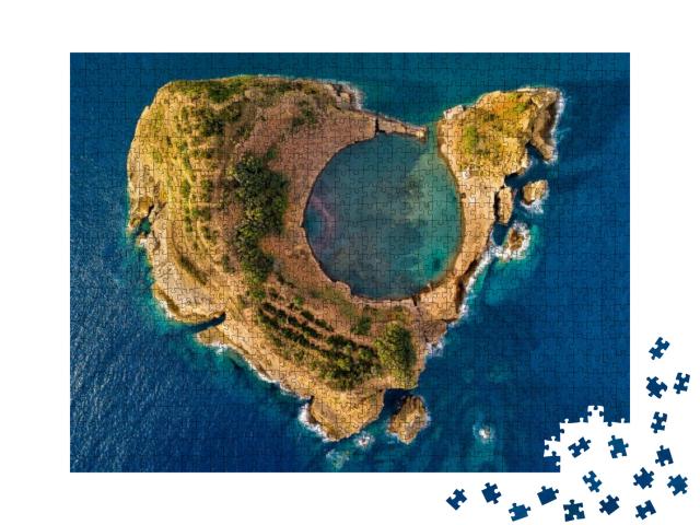 Puzzle 1000 Teile „Alter Unterwasservulkan, Azoren, Portugal“