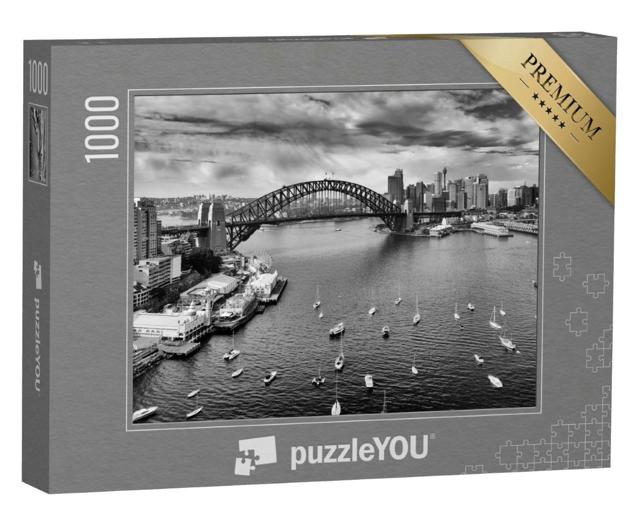 Puzzle 1000 Teile „Sydney, im Mittelpunkt die Harbour Bridge “