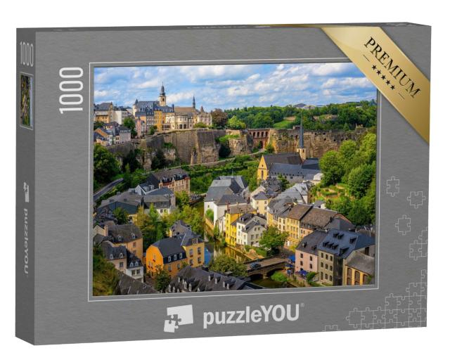 Puzzle 1000 Teile „Altstadt von Luxemburg-Stadt, Hauptstadt des Großherzogtums Luxemburg“
