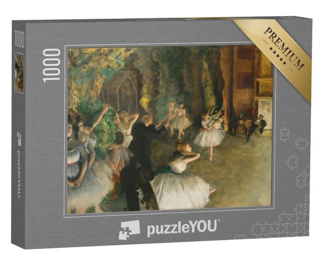 Puzzle 1000 Teile „Edgar Degas - Die Probe des Balletts auf der Bühne“