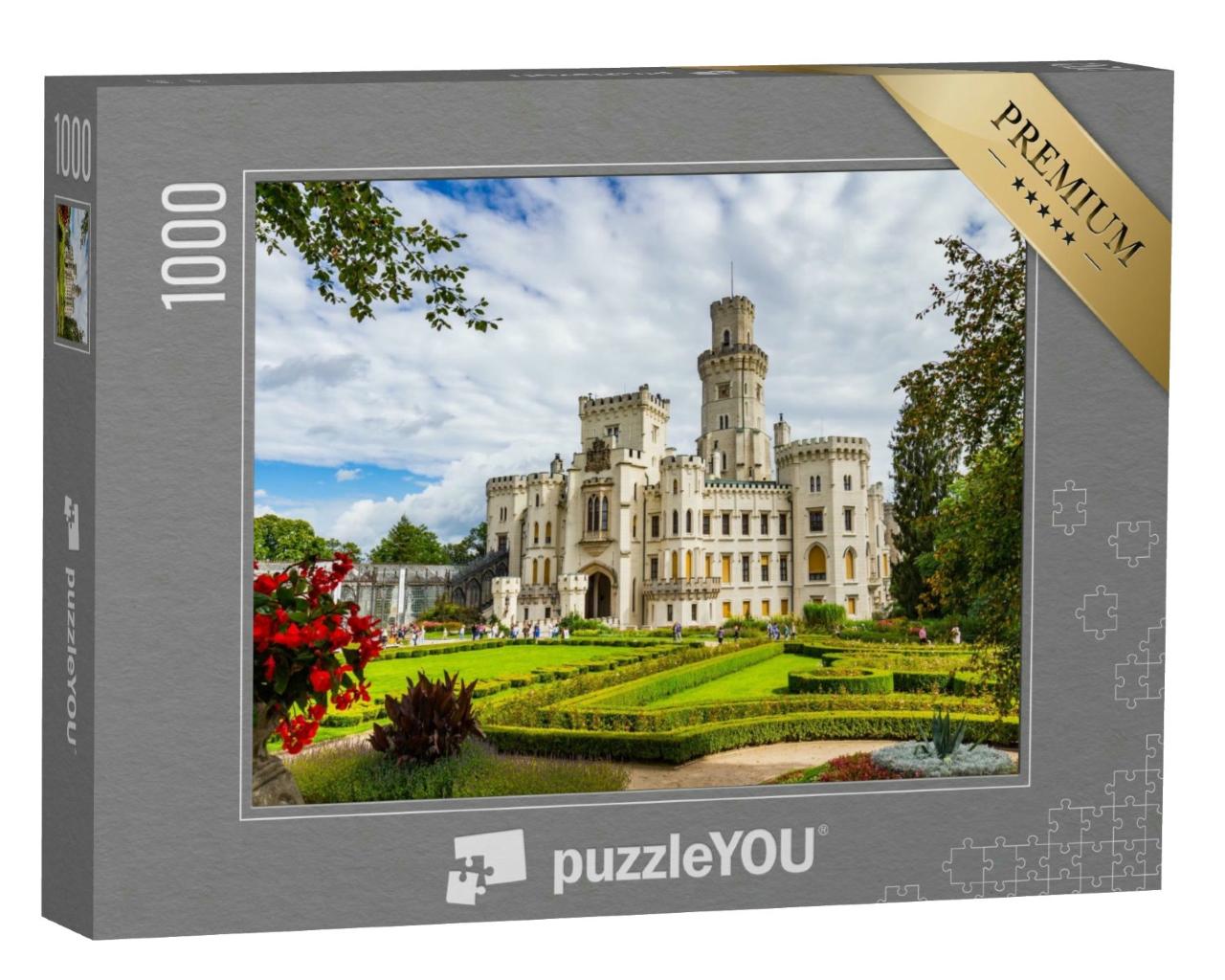 Puzzle 1000 Teile „Schloss Hluboka nad Vltavou, Tschechische Republik“