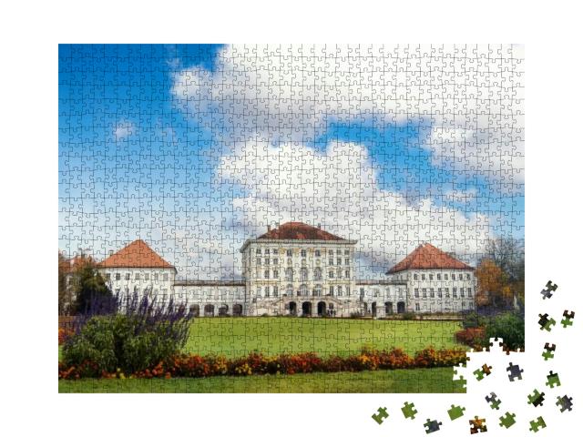 Puzzle 1000 Teile „Das Schloss Nymphenburg in München“