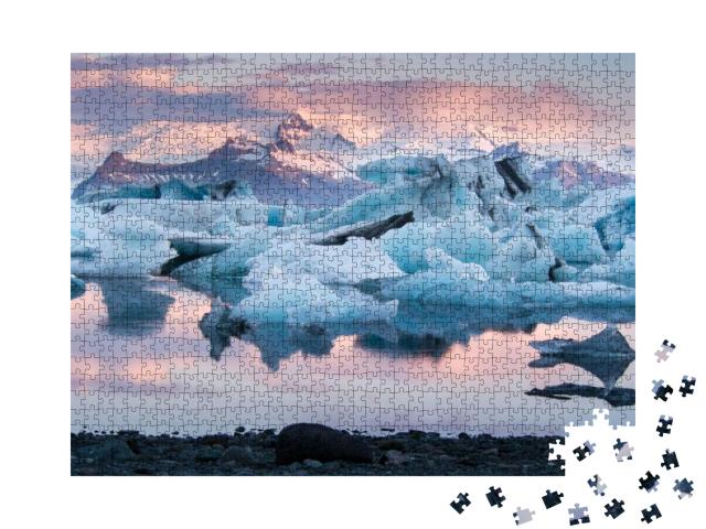 Puzzle 1000 Teile „Gletscherlagune Jokulsarlon, Island“