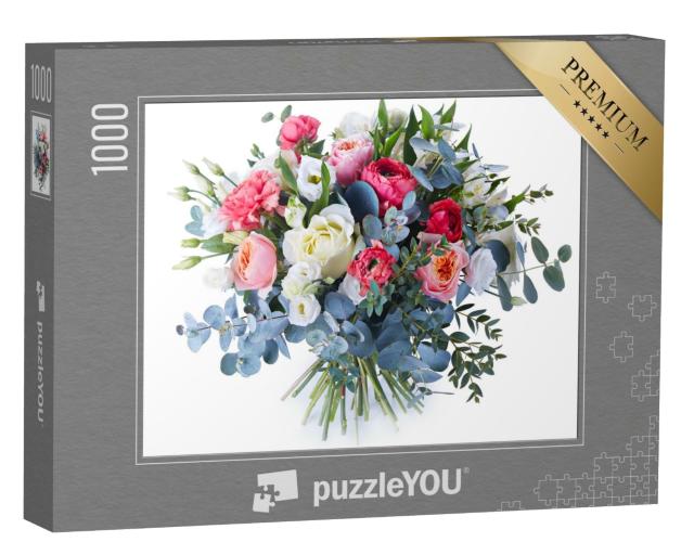 Puzzle 1000 Teile „Blumenstrauß aus bunten Blumen“