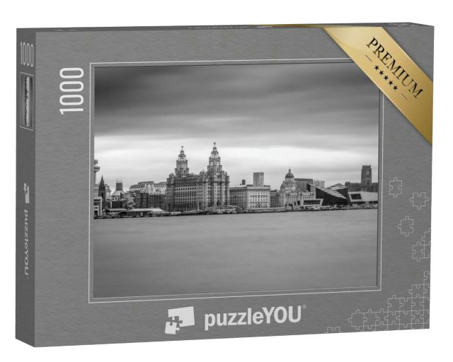 Puzzle 1000 Teile „Das Hafenvierte Merseysidel von Liverpool, England“