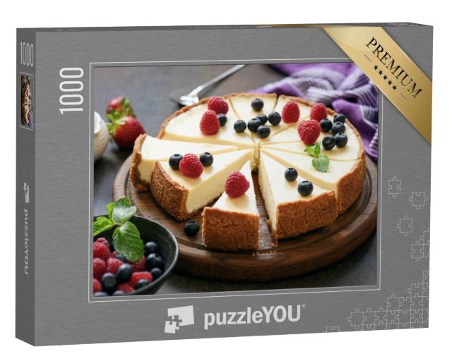 Puzzle 1000 Teile „Frisch gebackener New York Cheesecake“
