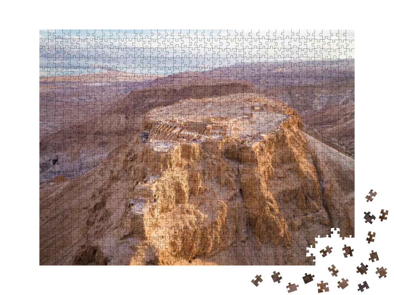 Puzzle 1000 Teile „Die Festung von Masada in der Region des Toten Meeres, Israel“