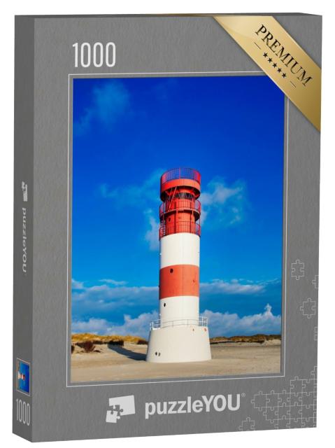 Puzzle 1000 Teile „Der Leuchtturm auf der Helgoländer Düne, Schleswig-Holstein, Deutschland“