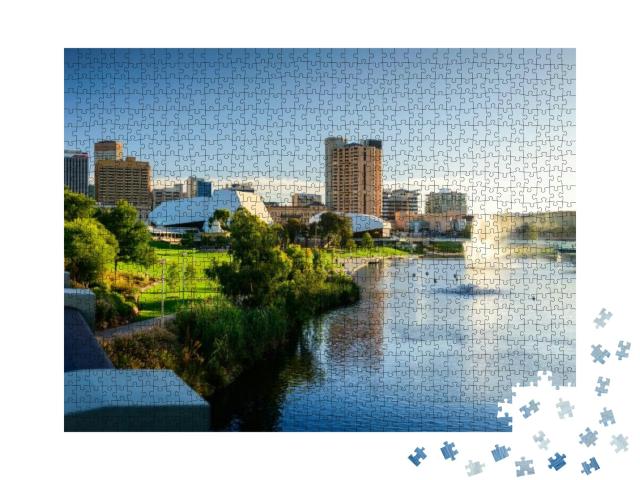 Puzzle 1000 Teile „Stadt Adelaide in Australien“