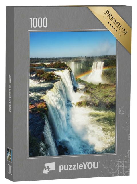 Puzzle 1000 Teile „Foz de Iguazu, riesige Wasserfälle, Iguazu-Nationalpark, Argentinien“