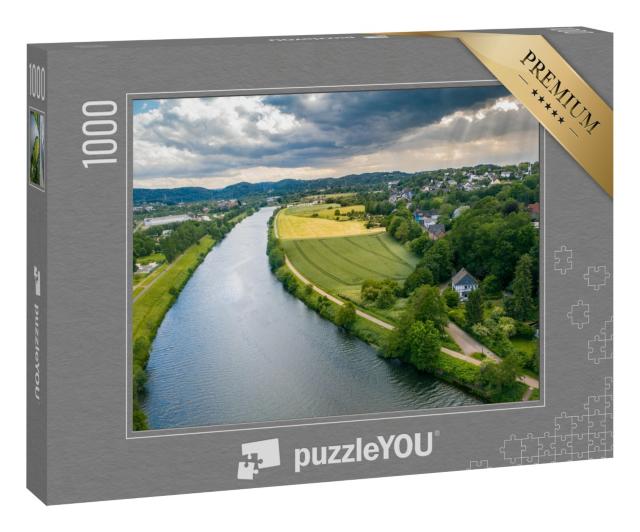 Puzzle 1000 Teile „Blick von oben auf das Ruhrgebiet“