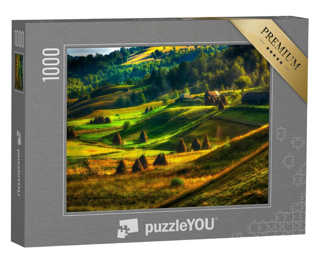 Puzzle 1000 Teile „Berglandschaft im Herbst, Rumänien“