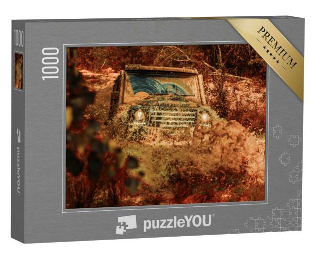 Puzzle 1000 Teile „Geländewagen-Safari“