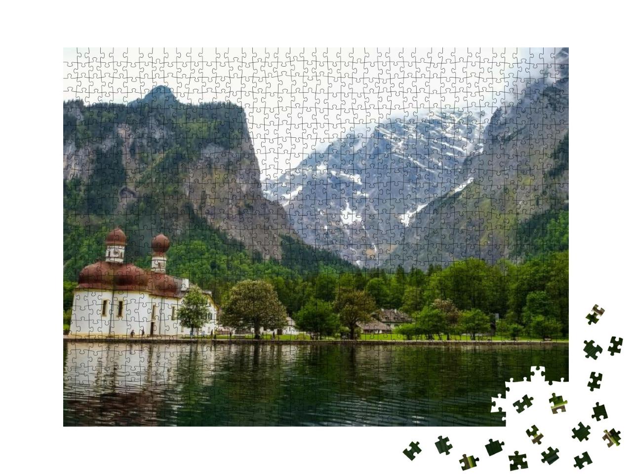 Puzzle 1000 Teile „Wunderschöner Königssee im Nationalpark Berchtesgaden“