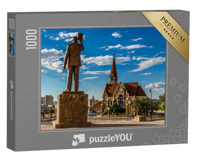 Puzzle 1000 Teile „Denkmal des ersten namibischen Präsidenten in Windhoek, Namibia“