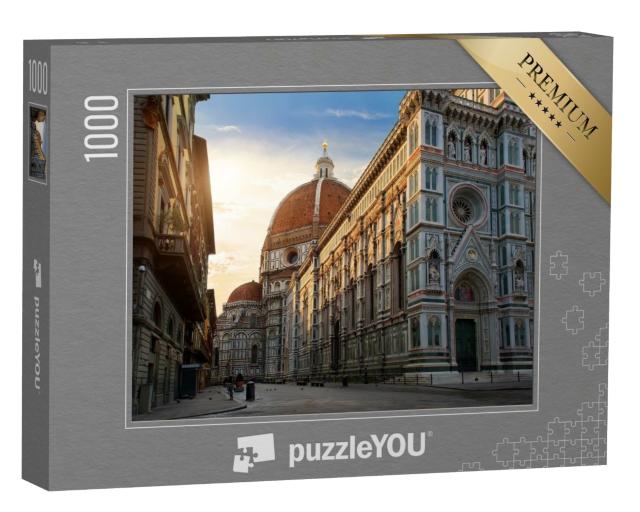 Puzzle 1000 Teile „Piazza del Duomo und Kathedrale von Santa Maria, Florenz, Italien“