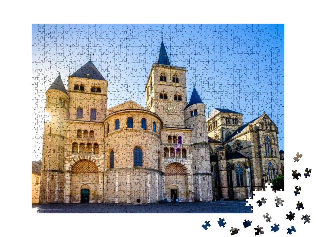 Puzzle 1000 Teile „Historische Altstadt von Trier in Deutschland“
