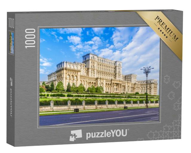 Puzzle 1000 Teile „Prächtiger Palaments-Parlast in Bukarest, Rumänien“