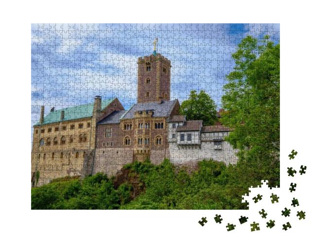 Puzzle 1000 Teile „Die Wartburg bei Eisenach, Deutschland“