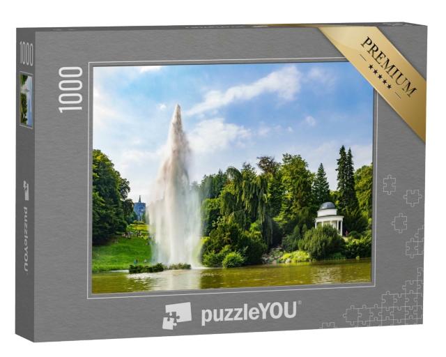 Puzzle 1000 Teile „Fontäne im Park Wilhelmshöhe, Kassel, Deutschland“