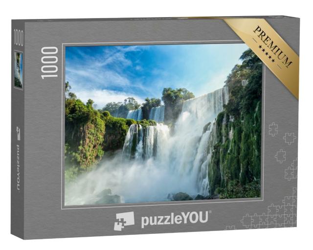 Puzzle 1000 Teile „Atemberaubende  Iguazu-Wasserfälle in Argentinien“