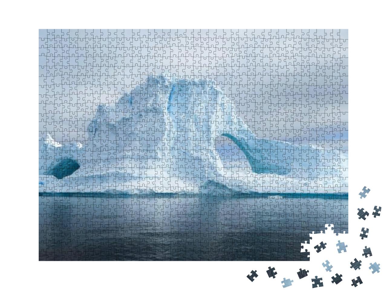 Puzzle 1000 Teile „Gletscher und Eisberge der Antarktis“