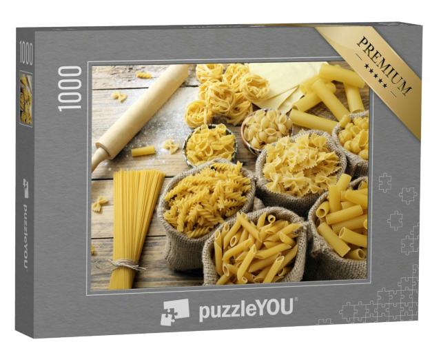 Puzzle 1000 Teile „Köstliche italienische Nudelsorten“